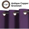 image:imageHVERSAILTEX Ivory Curtains for Bedroom Window Treatment Blackout Thermal Insulated Room Darkening Solid Grommet CurtainsDrapes for Living Room Set of 2 Panels 52 by 84 Inch Long IvoryCreamPlum Purple