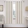image:imageHVERSAILTEX Ivory Curtains for Bedroom Window Treatment Blackout Thermal Insulated Room Darkening Solid Grommet CurtainsDrapes for Living Room Set of 2 Panels 52 by 84 Inch Long IvoryCreamIvory