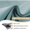 image:imageHVERSAILTEX Ivory Curtains for Bedroom Window Treatment Blackout Thermal Insulated Room Darkening Solid Grommet CurtainsDrapes for Living Room Set of 2 Panels 52 by 84 Inch Long IvoryCreamMineral Blue