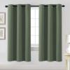 image:imageHVERSAILTEX Ivory Curtains for Bedroom Window Treatment Blackout Thermal Insulated Room Darkening Solid Grommet CurtainsDrapes for Living Room Set of 2 Panels 52 by 84 Inch Long IvoryCreamBronze Green