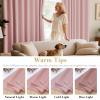 image:imageHVERSAILTEX Ivory Curtains for Bedroom Window Treatment Blackout Thermal Insulated Room Darkening Solid Grommet CurtainsDrapes for Living Room Set of 2 Panels 52 by 84 Inch Long IvoryCreamBaby Pink