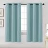 image:imageHVERSAILTEX Ivory Curtains for Bedroom Window Treatment Blackout Thermal Insulated Room Darkening Solid Grommet CurtainsDrapes for Living Room Set of 2 Panels 52 by 84 Inch Long IvoryCreamMineral Blue