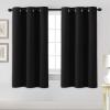 image:imageHVERSAILTEX Ivory Curtains for Bedroom Window Treatment Blackout Thermal Insulated Room Darkening Solid Grommet CurtainsDrapes for Living Room Set of 2 Panels 52 by 84 Inch Long IvoryCreamJet Black