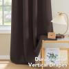 image:imageHVERSAILTEX Ivory Curtains for Bedroom Window Treatment Blackout Thermal Insulated Room Darkening Solid Grommet CurtainsDrapes for Living Room Set of 2 Panels 52 by 84 Inch Long IvoryCreamChocolate Brown