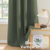 image:imageHVERSAILTEX Ivory Curtains for Bedroom Window Treatment Blackout Thermal Insulated Room Darkening Solid Grommet CurtainsDrapes for Living Room Set of 2 Panels 52 by 84 Inch Long IvoryCreamBronze Green