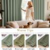 image:imageHVERSAILTEX Ivory Curtains for Bedroom Window Treatment Blackout Thermal Insulated Room Darkening Solid Grommet CurtainsDrapes for Living Room Set of 2 Panels 52 by 84 Inch Long IvoryCreamCyan