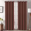 image:imageHVERSAILTEX Ivory Curtains for Bedroom Window Treatment Blackout Thermal Insulated Room Darkening Solid Grommet CurtainsDrapes for Living Room Set of 2 Panels 52 by 84 Inch Long IvoryCreamRust
