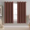image:imageHVERSAILTEX Ivory Curtains for Bedroom Window Treatment Blackout Thermal Insulated Room Darkening Solid Grommet CurtainsDrapes for Living Room Set of 2 Panels 52 by 84 Inch Long IvoryCreamRust