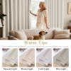 image:imageHVERSAILTEX Ivory Curtains for Bedroom Window Treatment Blackout Thermal Insulated Room Darkening Solid Grommet CurtainsDrapes for Living Room Set of 2 Panels 52 by 84 Inch Long IvoryCreamNatural