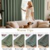image:imageHVERSAILTEX Ivory Curtains for Bedroom Window Treatment Blackout Thermal Insulated Room Darkening Solid Grommet CurtainsDrapes for Living Room Set of 2 Panels 52 by 84 Inch Long IvoryCreamGreen Bay