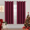 image:imageHVERSAILTEX Ivory Curtains for Bedroom Window Treatment Blackout Thermal Insulated Room Darkening Solid Grommet CurtainsDrapes for Living Room Set of 2 Panels 52 by 84 Inch Long IvoryCreamBurgundy