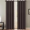 image:imageHVERSAILTEX Ivory Curtains for Bedroom Window Treatment Blackout Thermal Insulated Room Darkening Solid Grommet CurtainsDrapes for Living Room Set of 2 Panels 52 by 84 Inch Long IvoryCreamChocolate Brown