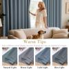image:imageHVERSAILTEX Ivory Curtains for Bedroom Window Treatment Blackout Thermal Insulated Room Darkening Solid Grommet CurtainsDrapes for Living Room Set of 2 Panels 52 by 84 Inch Long IvoryCreamStone Blue