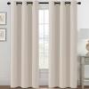 image:imageHVERSAILTEX Ivory Curtains for Bedroom Window Treatment Blackout Thermal Insulated Room Darkening Solid Grommet CurtainsDrapes for Living Room Set of 2 Panels 52 by 84 Inch Long IvoryCreamNatural