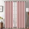 image:imageHVERSAILTEX Ivory Curtains for Bedroom Window Treatment Blackout Thermal Insulated Room Darkening Solid Grommet CurtainsDrapes for Living Room Set of 2 Panels 52 by 84 Inch Long IvoryCreamBaby Pink