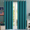 image:imageHVERSAILTEX Ivory Curtains for Bedroom Window Treatment Blackout Thermal Insulated Room Darkening Solid Grommet CurtainsDrapes for Living Room Set of 2 Panels 52 by 84 Inch Long IvoryCreamTurquoise Blue