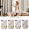 image:imageHVERSAILTEX Ivory Curtains for Bedroom Window Treatment Blackout Thermal Insulated Room Darkening Solid Grommet CurtainsDrapes for Living Room Set of 2 Panels 52 by 84 Inch Long IvoryCreamIvory