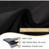 image:imageHVERSAILTEX Ivory Curtains for Bedroom Window Treatment Blackout Thermal Insulated Room Darkening Solid Grommet CurtainsDrapes for Living Room Set of 2 Panels 52 by 84 Inch Long IvoryCreamJet Black