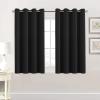 image:imageHVERSAILTEX Ivory Curtains for Bedroom Window Treatment Blackout Thermal Insulated Room Darkening Solid Grommet CurtainsDrapes for Living Room Set of 2 Panels 52 by 84 Inch Long IvoryCreamJet Black