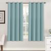 image:imageHVERSAILTEX Ivory Curtains for Bedroom Window Treatment Blackout Thermal Insulated Room Darkening Solid Grommet CurtainsDrapes for Living Room Set of 2 Panels 52 by 84 Inch Long IvoryCreamMineral Blue