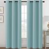 image:imageHVERSAILTEX Ivory Curtains for Bedroom Window Treatment Blackout Thermal Insulated Room Darkening Solid Grommet CurtainsDrapes for Living Room Set of 2 Panels 52 by 84 Inch Long IvoryCreamMineral Blue