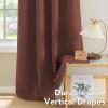 image:imageHVERSAILTEX Ivory Curtains for Bedroom Window Treatment Blackout Thermal Insulated Room Darkening Solid Grommet CurtainsDrapes for Living Room Set of 2 Panels 52 by 84 Inch Long IvoryCreamRust