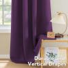 image:imageHVERSAILTEX Ivory Curtains for Bedroom Window Treatment Blackout Thermal Insulated Room Darkening Solid Grommet CurtainsDrapes for Living Room Set of 2 Panels 52 by 84 Inch Long IvoryCreamPlum Purple