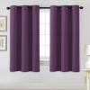 image:imageHVERSAILTEX Ivory Curtains for Bedroom Window Treatment Blackout Thermal Insulated Room Darkening Solid Grommet CurtainsDrapes for Living Room Set of 2 Panels 52 by 84 Inch Long IvoryCreamPlum Purple