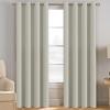 image:imageHVERSAILTEX Ivory Curtains for Bedroom Window Treatment Blackout Thermal Insulated Room Darkening Solid Grommet CurtainsDrapes for Living Room Set of 2 Panels 52 by 84 Inch Long IvoryCreamIvoryCream