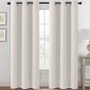 image:imageHVERSAILTEX Ivory Curtains for Bedroom Window Treatment Blackout Thermal Insulated Room Darkening Solid Grommet CurtainsDrapes for Living Room Set of 2 Panels 52 by 84 Inch Long IvoryCreamIvory