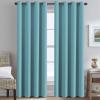 image:imageHVERSAILTEX Ivory Curtains for Bedroom Window Treatment Blackout Thermal Insulated Room Darkening Solid Grommet CurtainsDrapes for Living Room Set of 2 Panels 52 by 84 Inch Long IvoryCreamAqua