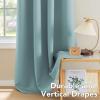 image:imageHVERSAILTEX Ivory Curtains for Bedroom Window Treatment Blackout Thermal Insulated Room Darkening Solid Grommet CurtainsDrapes for Living Room Set of 2 Panels 52 by 84 Inch Long IvoryCreamMineral Blue