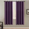 image:imageHVERSAILTEX Ivory Curtains for Bedroom Window Treatment Blackout Thermal Insulated Room Darkening Solid Grommet CurtainsDrapes for Living Room Set of 2 Panels 52 by 84 Inch Long IvoryCreamPlum Purple