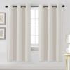 image:imageHVERSAILTEX Ivory Curtains for Bedroom Window Treatment Blackout Thermal Insulated Room Darkening Solid Grommet CurtainsDrapes for Living Room Set of 2 Panels 52 by 84 Inch Long IvoryCreamIvory