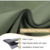 image:imageHVERSAILTEX Ivory Curtains for Bedroom Window Treatment Blackout Thermal Insulated Room Darkening Solid Grommet CurtainsDrapes for Living Room Set of 2 Panels 52 by 84 Inch Long IvoryCreamBronze Green