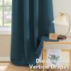 image:imageHVERSAILTEX Ivory Curtains for Bedroom Window Treatment Blackout Thermal Insulated Room Darkening Solid Grommet CurtainsDrapes for Living Room Set of 2 Panels 52 by 84 Inch Long IvoryCreamDark Teal