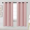 image:imageHVERSAILTEX Ivory Curtains for Bedroom Window Treatment Blackout Thermal Insulated Room Darkening Solid Grommet CurtainsDrapes for Living Room Set of 2 Panels 52 by 84 Inch Long IvoryCreamBaby Pink