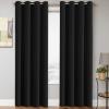 image:imageHVERSAILTEX Ivory Curtains for Bedroom Window Treatment Blackout Thermal Insulated Room Darkening Solid Grommet CurtainsDrapes for Living Room Set of 2 Panels 52 by 84 Inch Long IvoryCreamJet Black