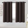image:imageHVERSAILTEX Ivory Curtains for Bedroom Window Treatment Blackout Thermal Insulated Room Darkening Solid Grommet CurtainsDrapes for Living Room Set of 2 Panels 52 by 84 Inch Long IvoryCreamChocolate Brown