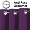 image:imageHVERSAILTEX Ivory Curtains for Bedroom Window Treatment Blackout Thermal Insulated Room Darkening Solid Grommet CurtainsDrapes for Living Room Set of 2 Panels 52 by 84 Inch Long IvoryCreamPlum Purple