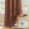 image:imageHVERSAILTEX Ivory Curtains for Bedroom Window Treatment Blackout Thermal Insulated Room Darkening Solid Grommet CurtainsDrapes for Living Room Set of 2 Panels 52 by 84 Inch Long IvoryCreamWashed Spice