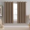 image:imageHVERSAILTEX Ivory Curtains for Bedroom Window Treatment Blackout Thermal Insulated Room Darkening Solid Grommet CurtainsDrapes for Living Room Set of 2 Panels 52 by 84 Inch Long IvoryCreamMacchiato
