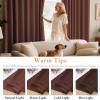 image:imageHVERSAILTEX Ivory Curtains for Bedroom Window Treatment Blackout Thermal Insulated Room Darkening Solid Grommet CurtainsDrapes for Living Room Set of 2 Panels 52 by 84 Inch Long IvoryCreamRust