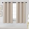 image:imageHVERSAILTEX Ivory Curtains for Bedroom Window Treatment Blackout Thermal Insulated Room Darkening Solid Grommet CurtainsDrapes for Living Room Set of 2 Panels 52 by 84 Inch Long IvoryCreamFog