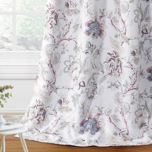 image:imageHVERSAILTEX Blackout Curtains 84 Inch Length 2 Panels Set Floral Print Curtain Drapes for Living Room Thermal Insulated Grommet Window Curtains for Bedroom  Traditional Floral in Sage and BrownFloral in Terracotta and Blue