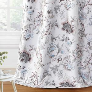 image:imageHVERSAILTEX Blackout Curtains 84 Inch Length 2 Panels Set Floral Print Curtain Drapes for Living Room Thermal Insulated Grommet Window Curtains for Bedroom  Traditional Floral in Sage and BrownFloral in Brown and Soft Teal