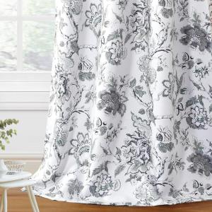 image:imageHVERSAILTEX Blackout Curtains 84 Inch Length 2 Panels Set Floral Print Curtain Drapes for Living Room Thermal Insulated Grommet Window Curtains for Bedroom  Traditional Floral in Sage and BrownFloral in Antique Green