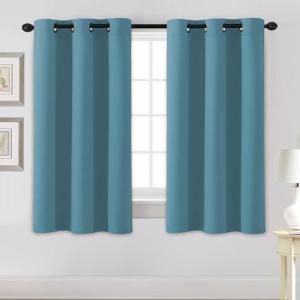 image:imageHVERSAILTEX Ivory Curtains for Bedroom Window Treatment Blackout Thermal Insulated Room Darkening Solid Grommet CurtainsDrapes for Living Room Set of 2 Panels 52 by 84 Inch Long IvoryCreamStorm Blue