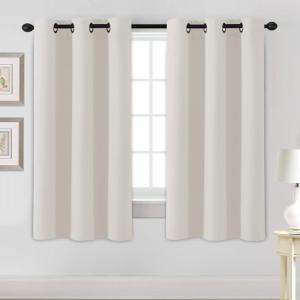 image:imageHVERSAILTEX Ivory Curtains for Bedroom Window Treatment Blackout Thermal Insulated Room Darkening Solid Grommet CurtainsDrapes for Living Room Set of 2 Panels 52 by 84 Inch Long IvoryCreamIvory