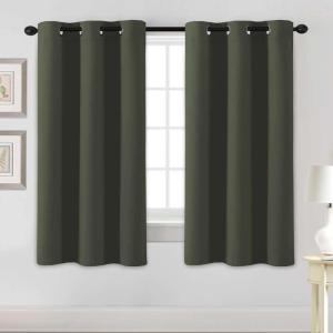 image:imageHVERSAILTEX Ivory Curtains for Bedroom Window Treatment Blackout Thermal Insulated Room Darkening Solid Grommet CurtainsDrapes for Living Room Set of 2 Panels 52 by 84 Inch Long IvoryCreamOlive